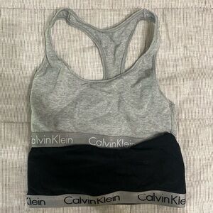 Calvin Klein racer back lounge bras